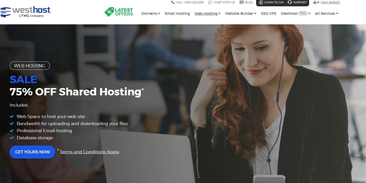 WestHost secure web hosting at an affordable price